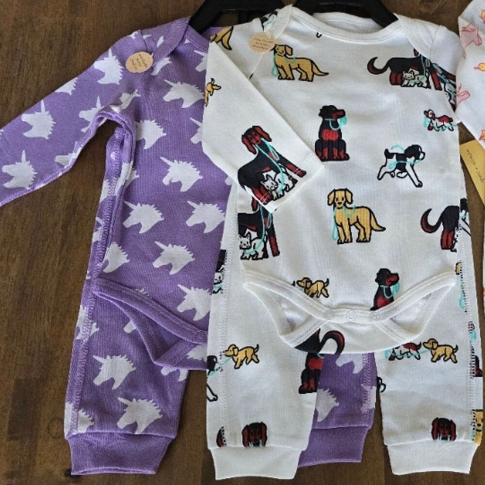Monica + Andy Organic Cotton Gender Neutral Lot of 2